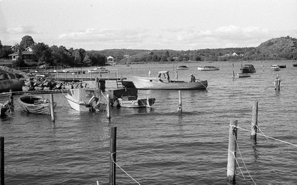 Lahelle - Ny småbåtbrygge 1955