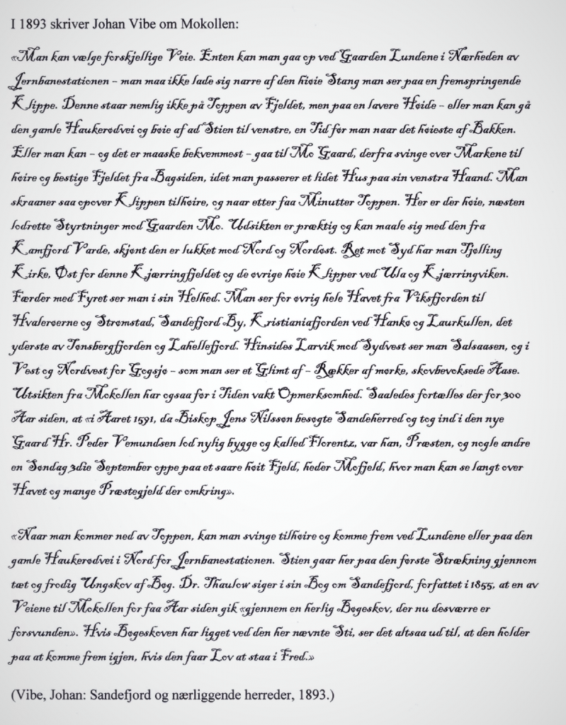 VERBAL HYLLEST TIL MOKOLLEN - 1591 OG 1893