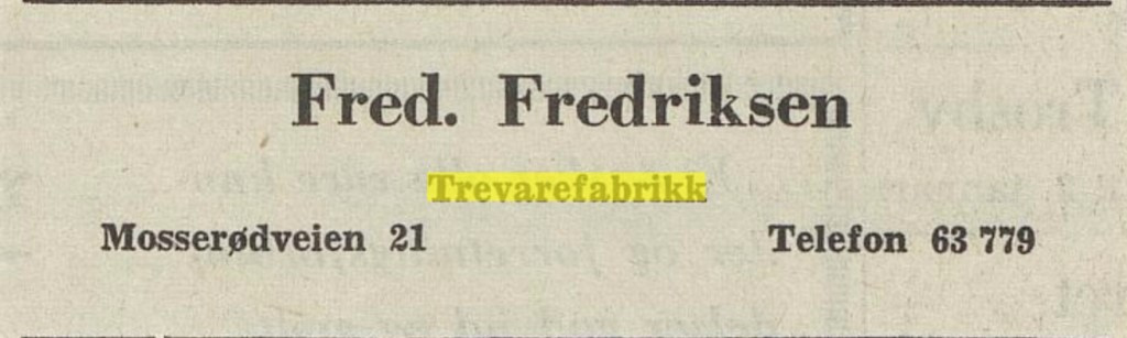 MOSSERØDVEIEN - FRA 