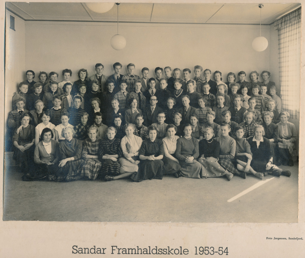 Sandar Framhaldsskole 1953 -1954