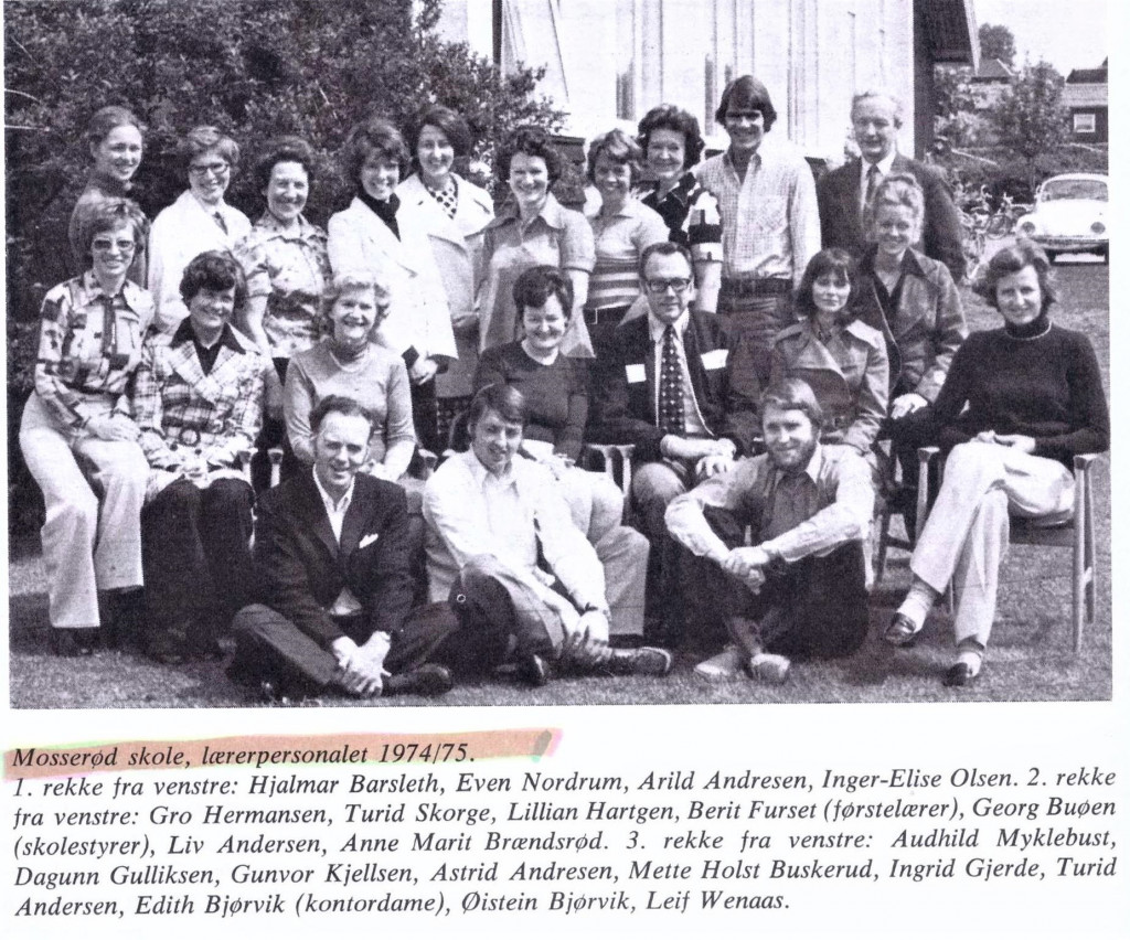 MOSSERØD SKOLE - REKTOR OG LÆRERE