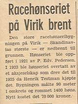 Racehønseriet nedbrent