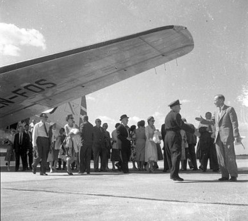 Chartertrafikk – første charterfly på Torp