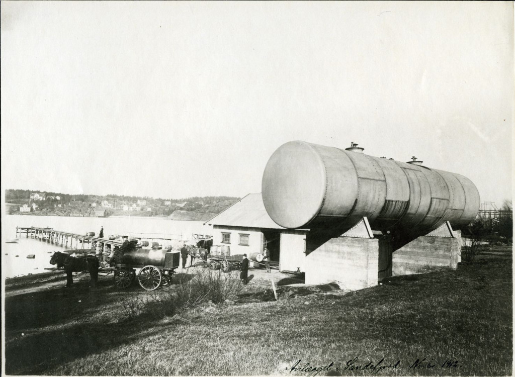 Tankanlegg for Esso i Gonvika 1912