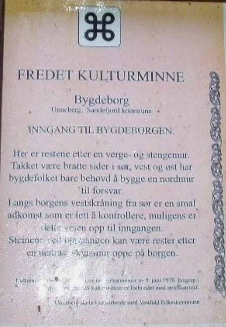 Bygdeborgen på Unneberg