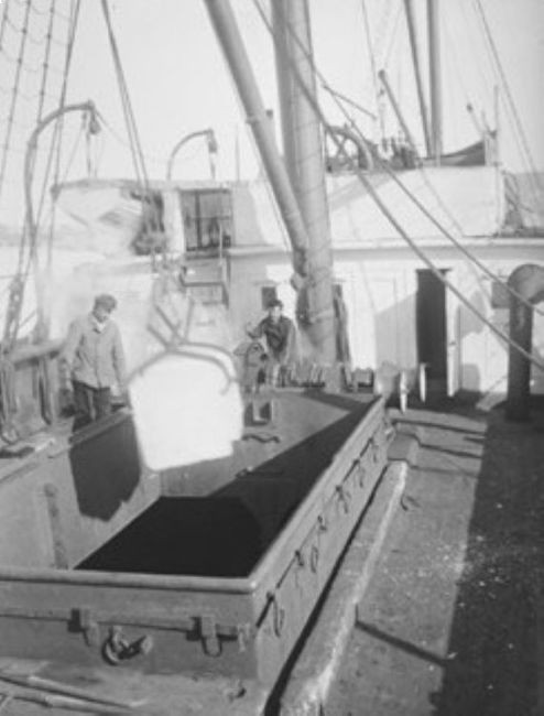 Isdrift - opplasting på frakteskute