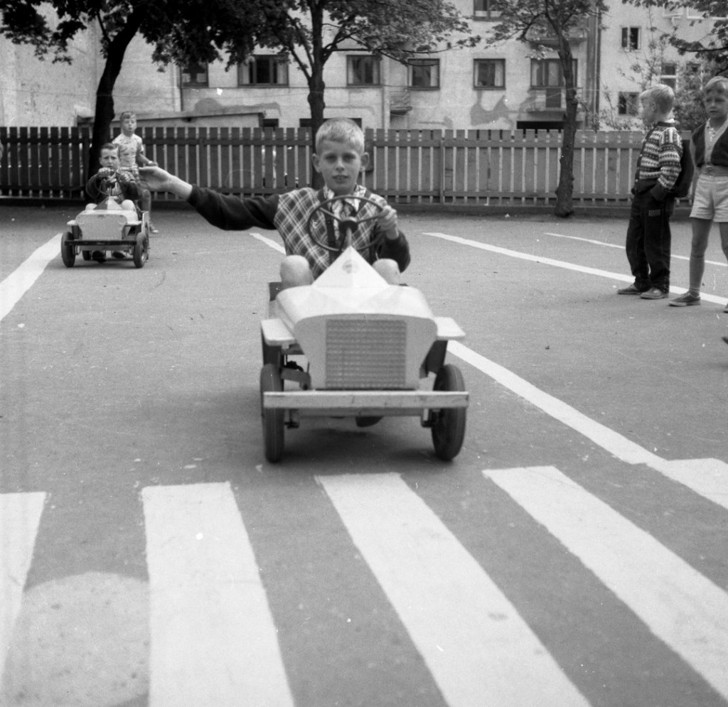 Trafikkopplæring i 1958