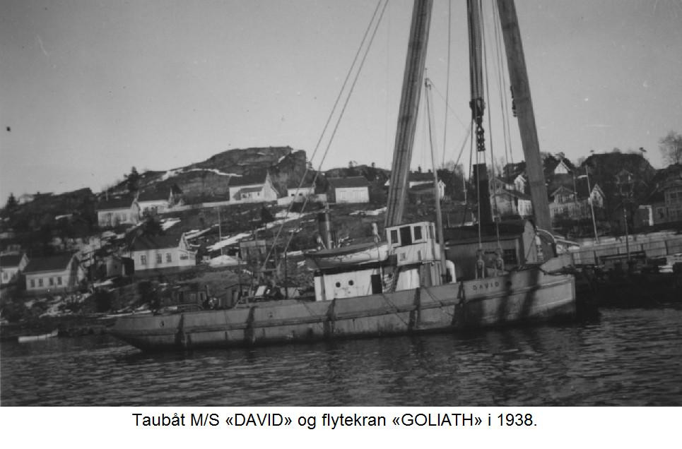 Taubåten David og flytekranen Goliath