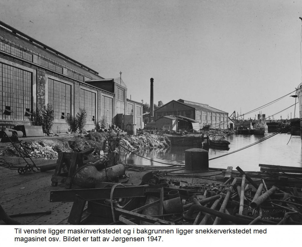 Til venstre maskinverksted