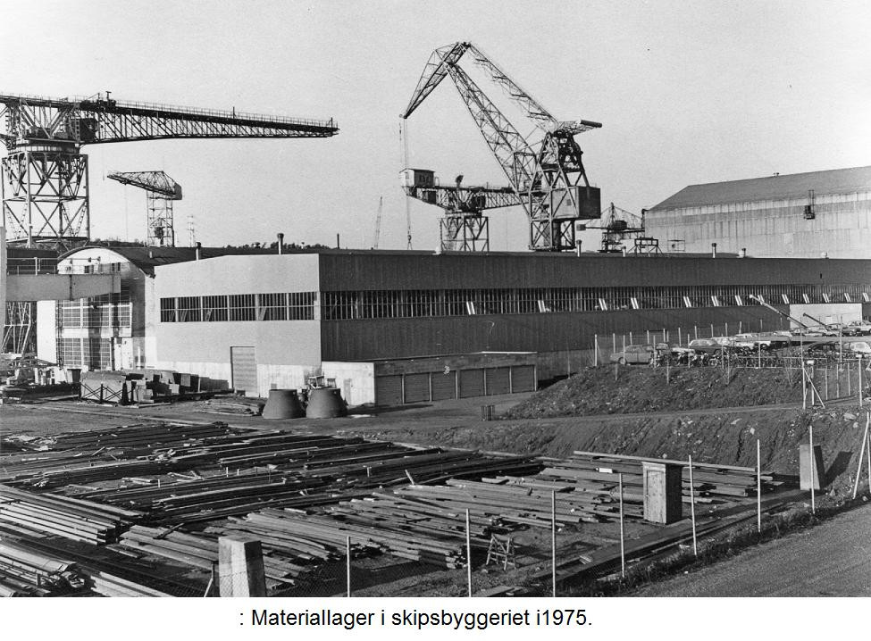Materiallager i skipsbyggeriet