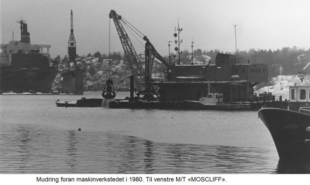 Mudring foran maskinverkstedet