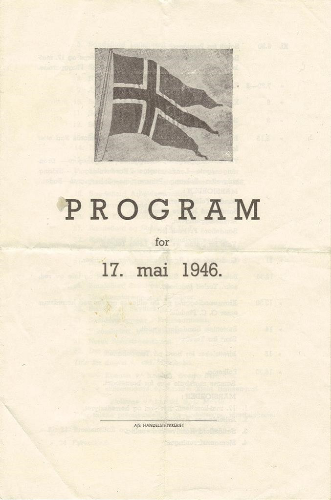 Program for dagen 17. mai 1946, side 1