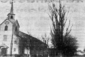 Bilde av Sandefjord gamle kirke (før bybrannen i 1900)
