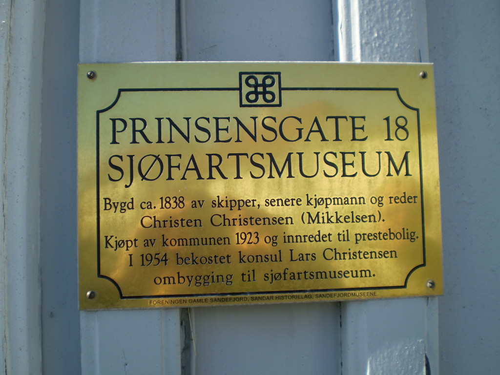Prinsens gate 16 - Sandefjord Sjøfartsmuseum