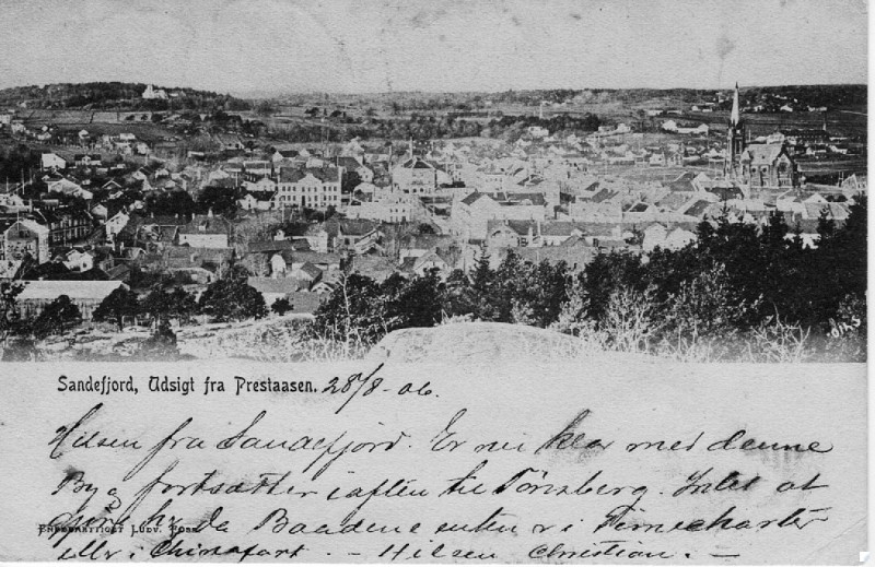 Mot Byskolen og Sandefjord Kirke