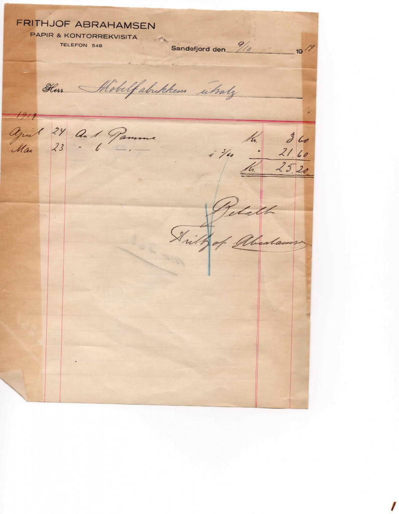 Frithjof Abrahamsen  Papir - Kortevarer - Leketøy