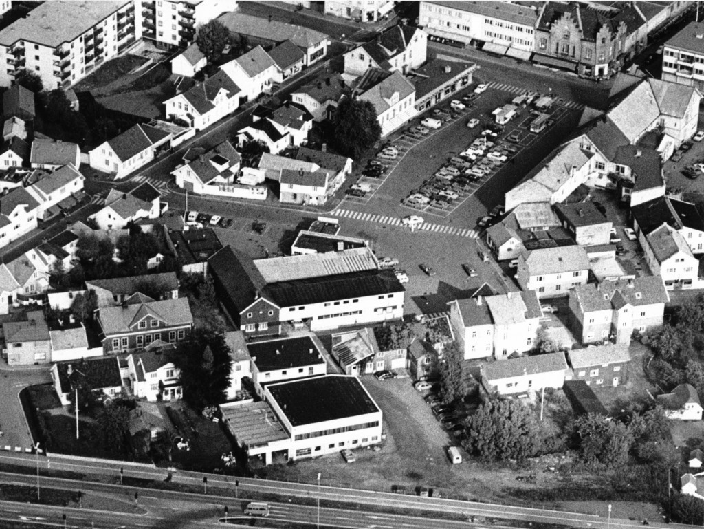 Flyfoto av Aagaards Plass