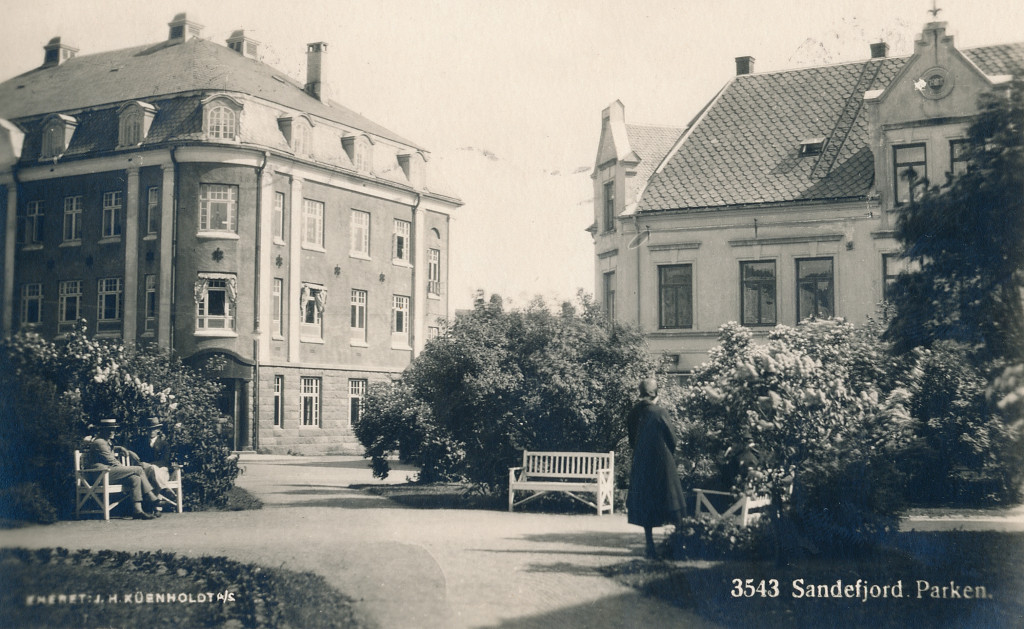 Byparken sett mot post- og telegrafgården