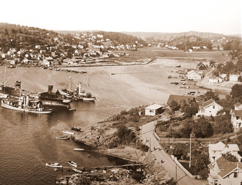 Hvalbåter på indre havn