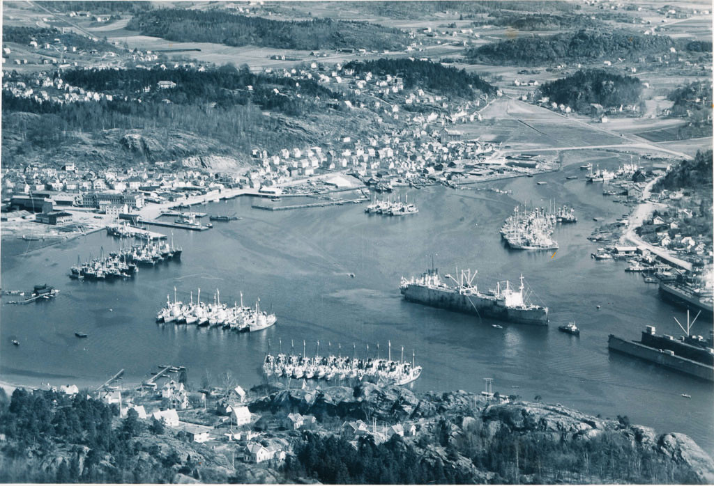 Indre havneområdet i 1950-51