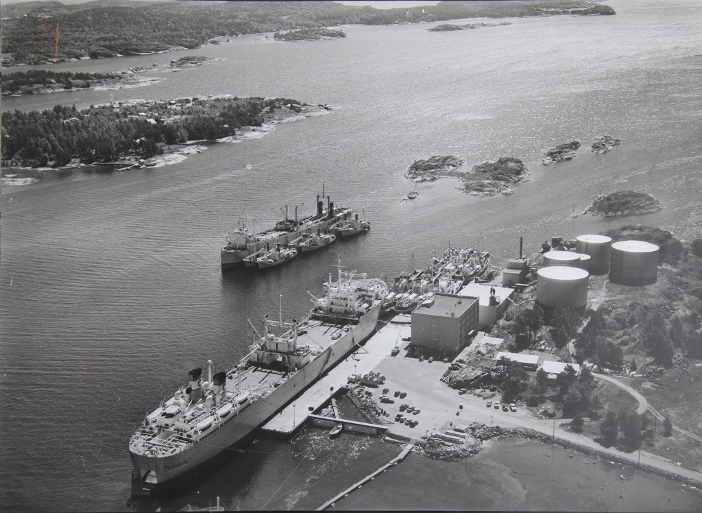 Thor Dahls kaianlegg i ytre havnområde.