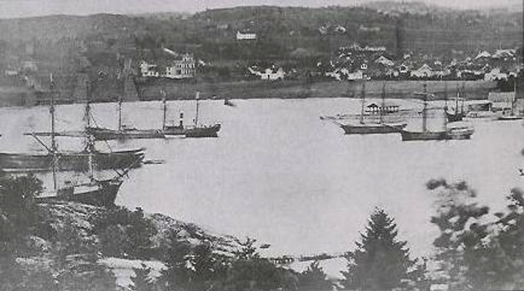 Sandefjord havn fra 1880-årene