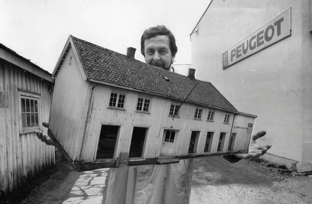 Aagaardgården gis bort til Sfj Kommune 31. mars 1989