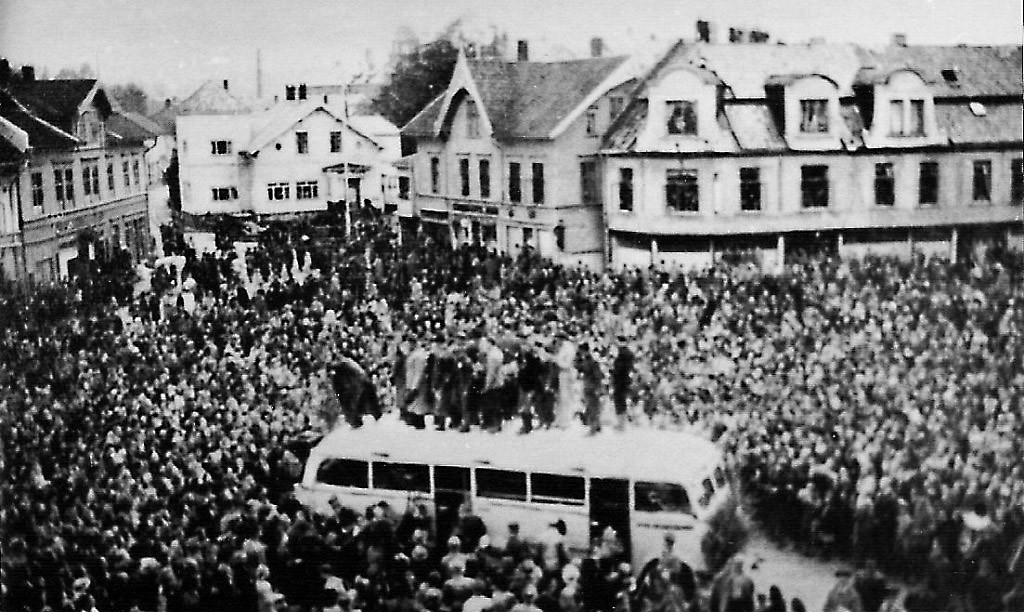 De første løslatte Grini-fangene