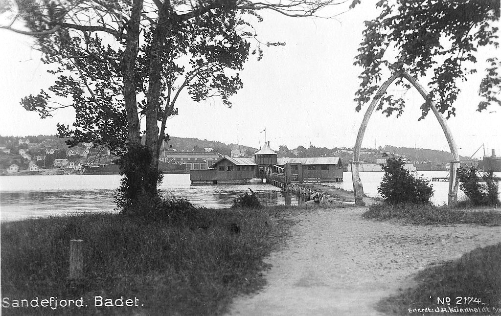 Strømbadet sett fra nordsiden.