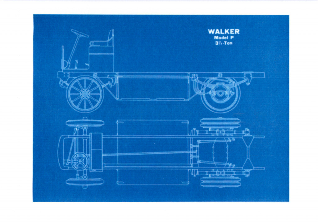 Walker Model P - Tegning 3,5 tons bil