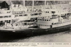 DS/HVB SAIMA som MAJA i 1983. Bilde fra Boken «Snurperar